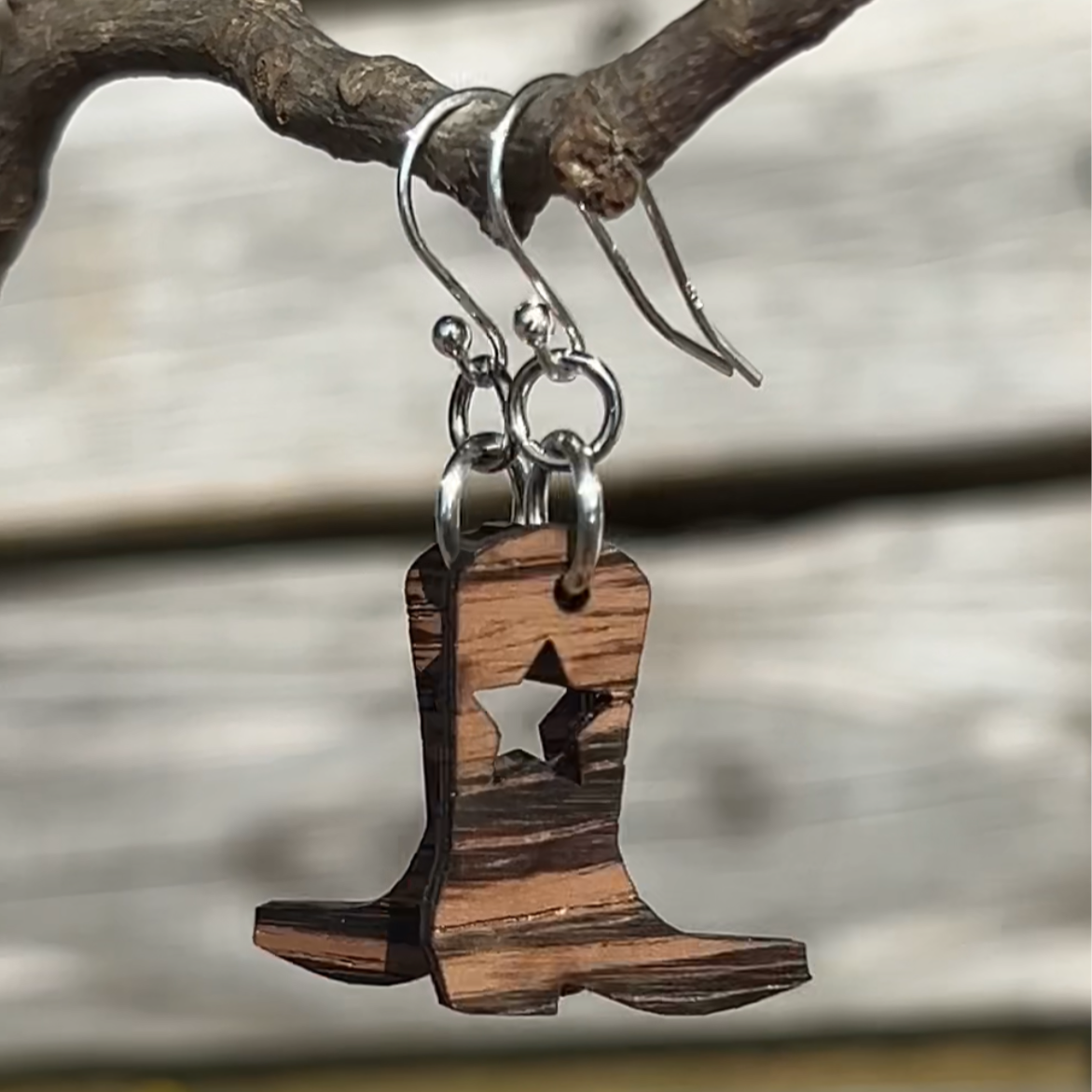 COWGIRL BOOT EARRINGS