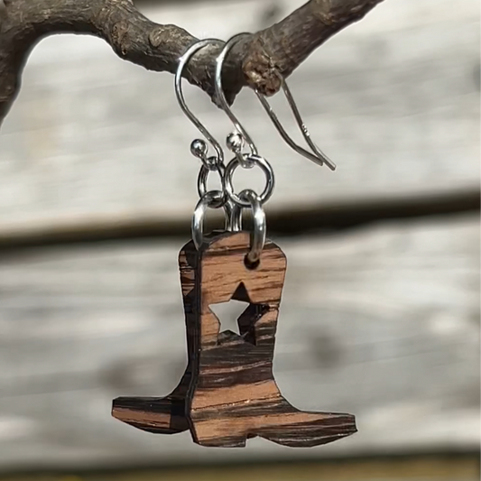 COWGIRL BOOT EARRINGS