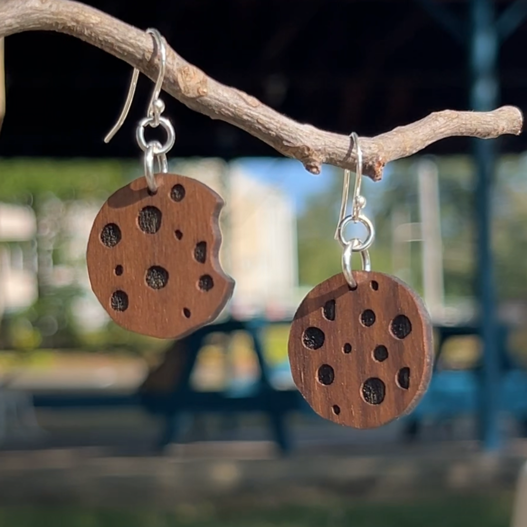 CHOCOLATE CHIP COOKIE EARRINGS