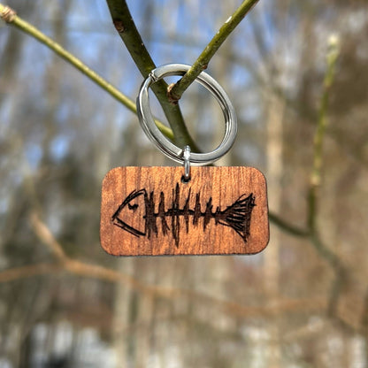 FISH BONES KEYCHAIN